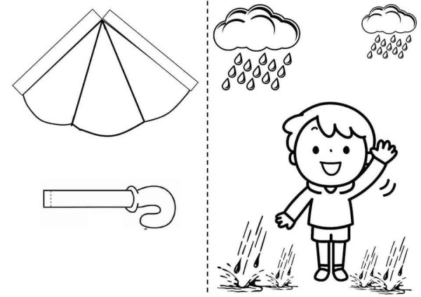 Раскраска аппликация для детей