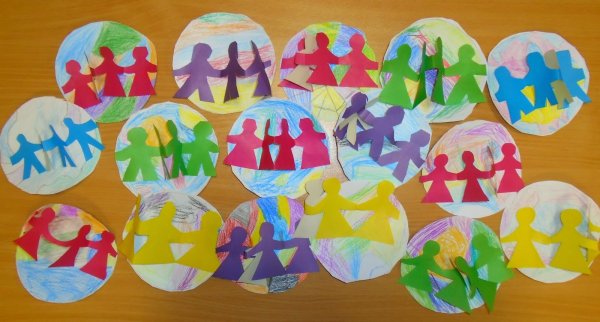 Аппликация дружные ребята в старшей группе