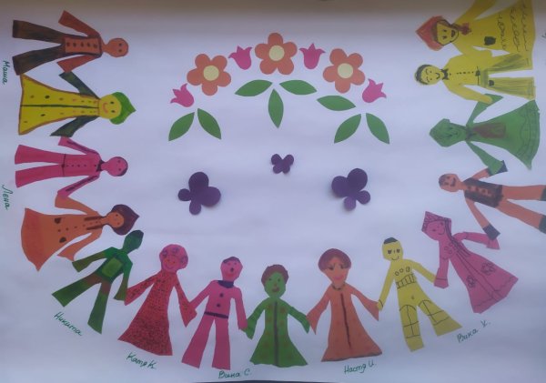 Рисование праздничный хоровод в подготовительной группе