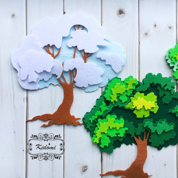 Объемная аппликация дерево