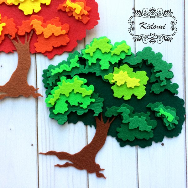 Дерево из фетра