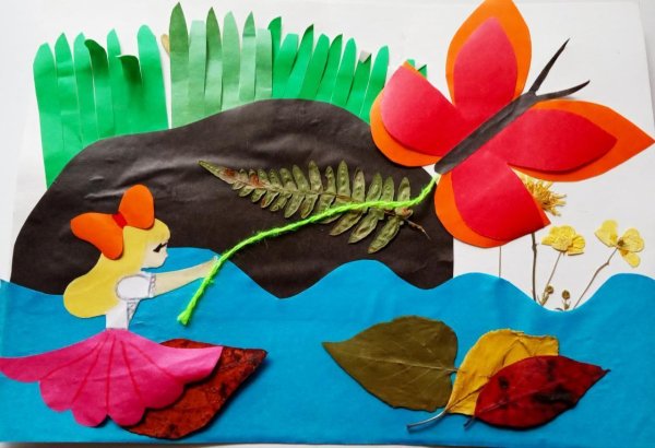 Поделка Дюймовочка