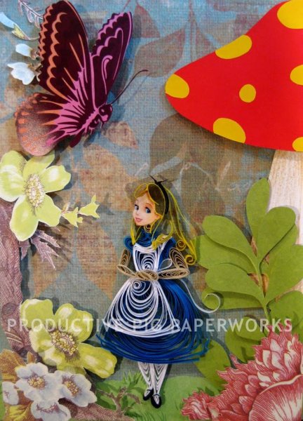 Аппликация Дюймовочка