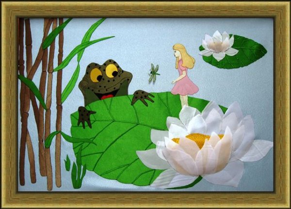 Аппликация Дюймовочка