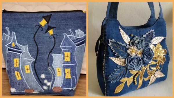 Сумка из старых джинс