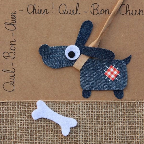 Аппликация из джинса