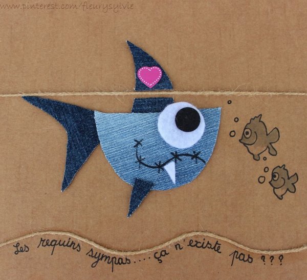 Забавные аппликации из ткани