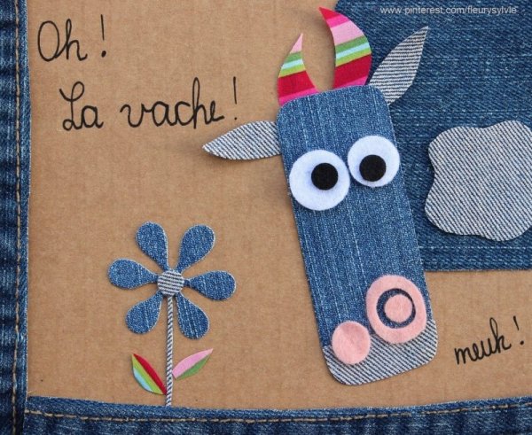 Аппликация из джинса