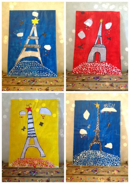 Эйфелева башня аппликация для детей