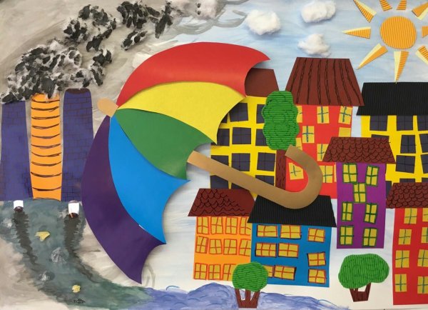 Аппликация город