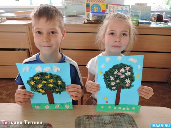 Аппликация по экологии в старшей группе