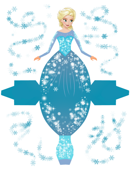 Бумажная кукла принцесса Эльза