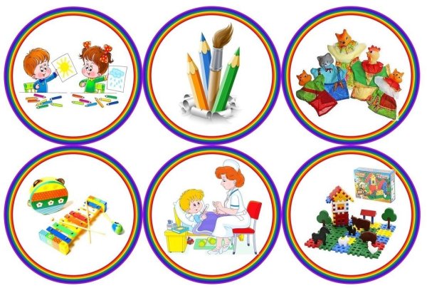 Маркировка центров в детском саду