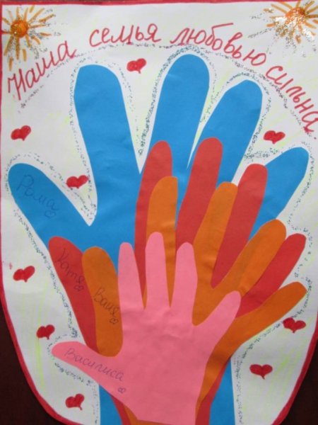 Аппликация ко Дню семьи