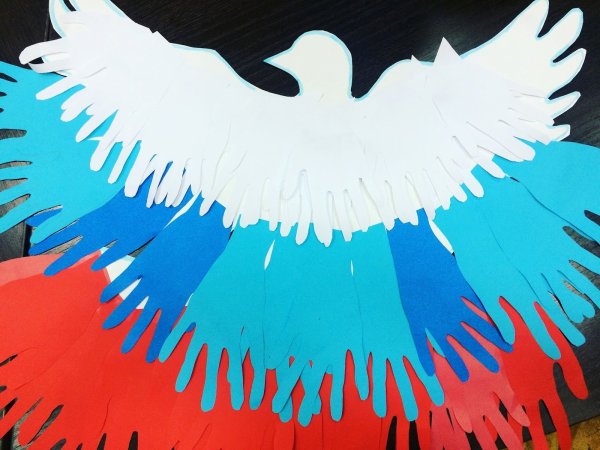 Поделка российский флаг