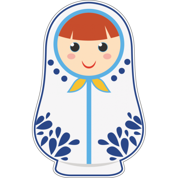 Наклейки Матрешка