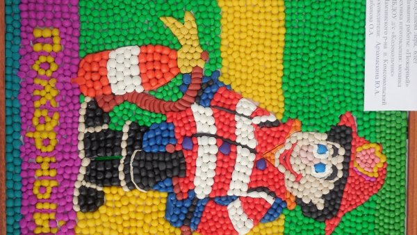 Аппликация из пластилина