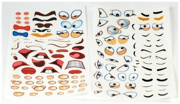 Части лица для аппликации