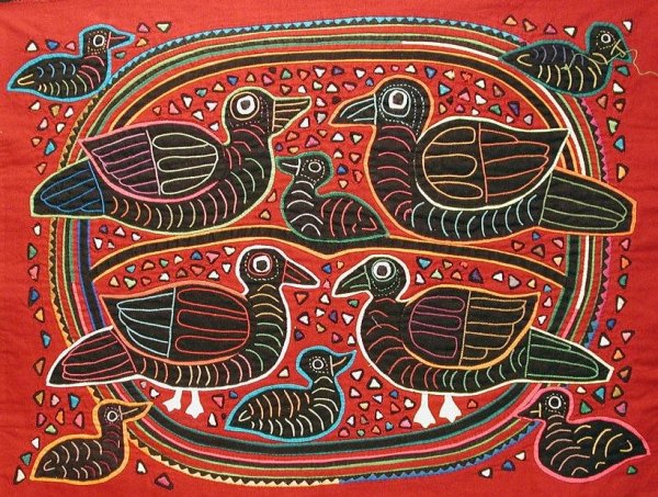 Узоры индейцев куна мола