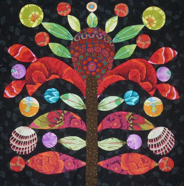 Дерево в лоскутной технике