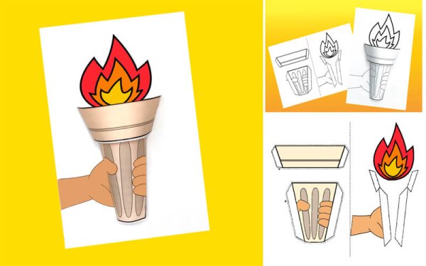 Факел из бумаги
