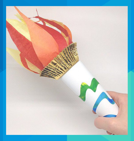 Олимпийский огонь поделка