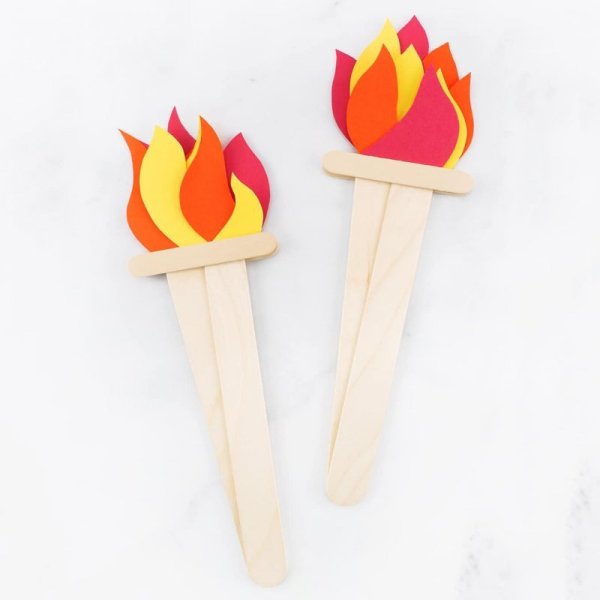 Олимпийский огонь поделка