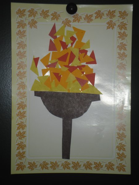 Аппликация Олимпийский огонь в подготовительной группе