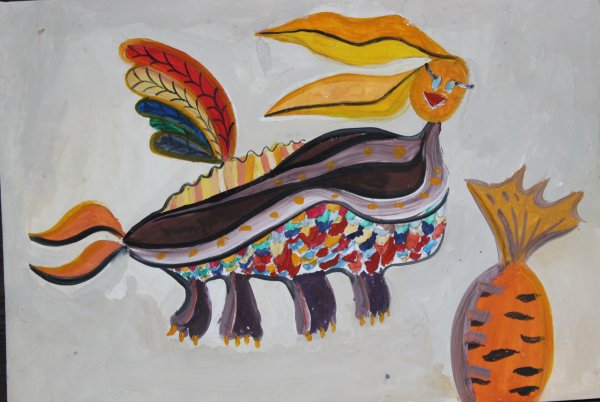 Композиция фантастическое животное