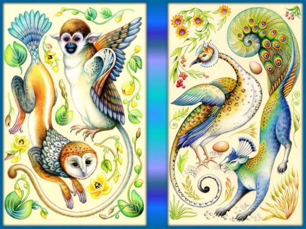 Изображение и фантазия несуществующие животные