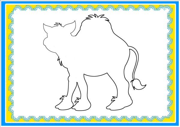 Дидактическая игра узнай по контуру животные