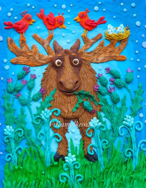 Пластилиновая аппликация