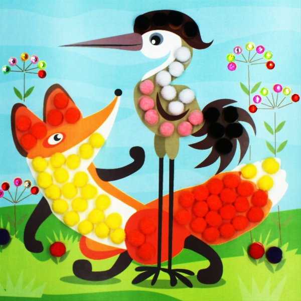 Сюжетная аппликация из бумаги