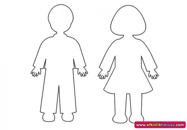 Фигурки детей для вырезания