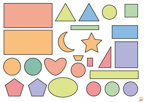 Фигурки для аппликации для детей