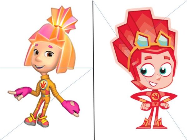 Персонажи из мультика Фиксики