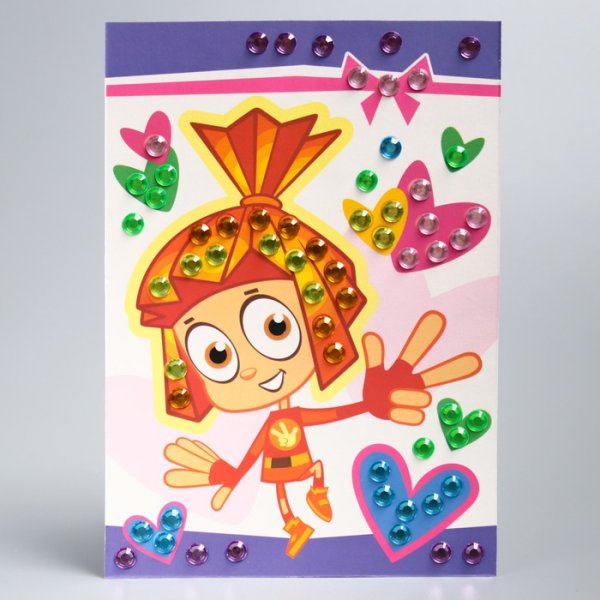 Аппликация Фиксики из бумаги