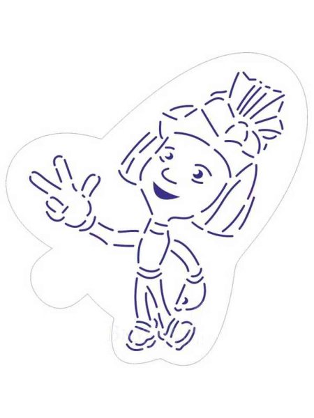 Трафарет Фиксиков для вырезания