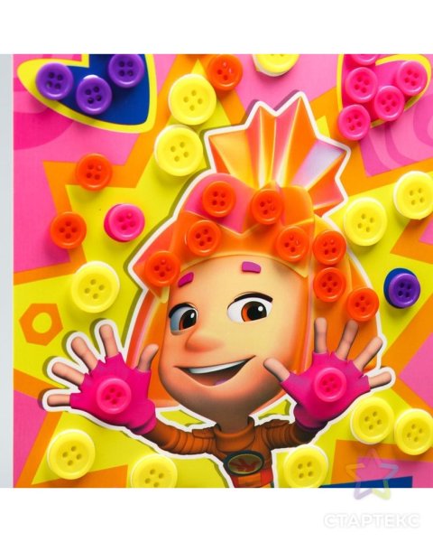 Аппликация Фиксики из бумаги