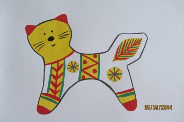 Филимоновские игрушки нарисовать