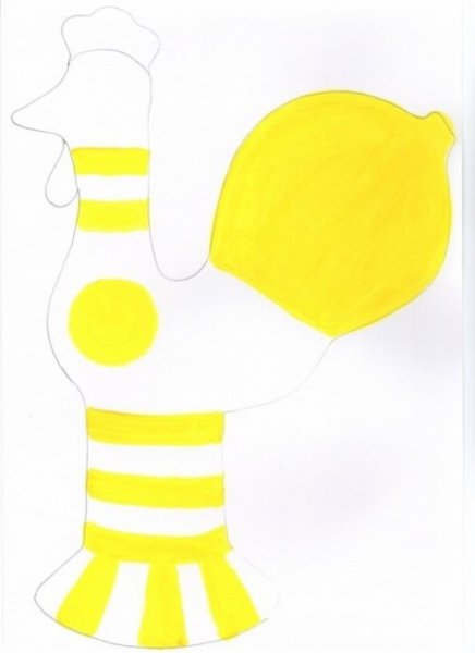 Филимоновская игрушка петушок раскраска