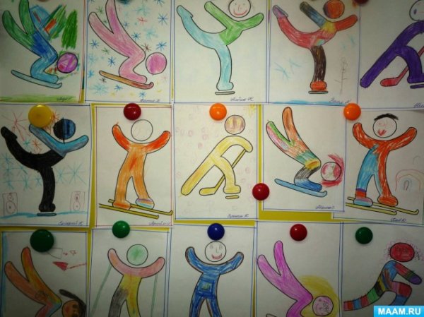 Рисование на тему спорт в подготовительной группе