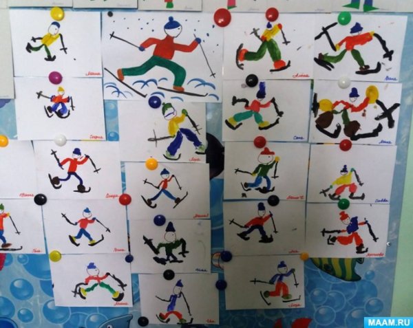 Рисование виды спорта в старшей группе