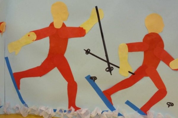 Аппликация на тему спорт в подготовительной группе