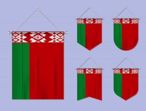 Белорусский флаг из бумаги