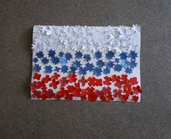 Поделка российский флаг