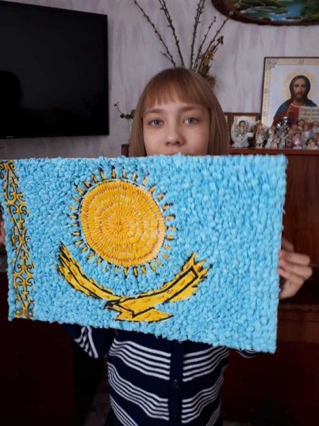 Флаг Казахстан для аппликации