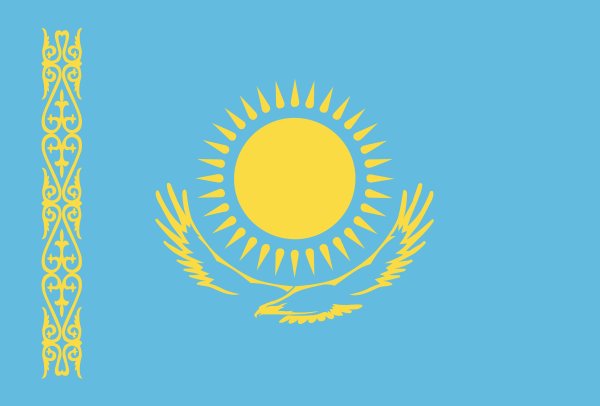 Флаг Казахстан Формат а4