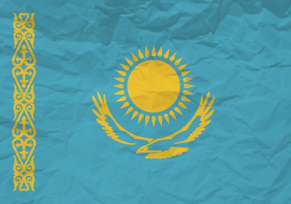 Флаг Казахстана вектор