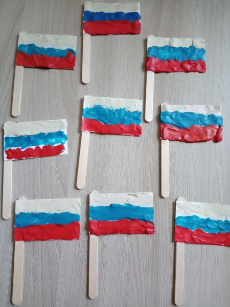 Флажок России поделка